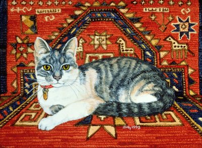 First Carpet-Cat-Patch, 1992 by Ditz