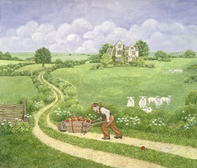 The Apple-barrow: Joseph Poorgrass Wheeling a Barrow of Apples to Bathsheba