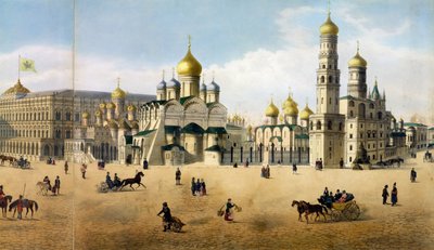 Cathedrals of the Annunciation and the Archangel by Dmitri Indieitzeff