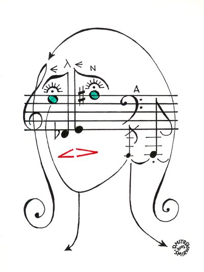Elena Firsova - Portrait of the Russian Composer by Dmitri Smirnov