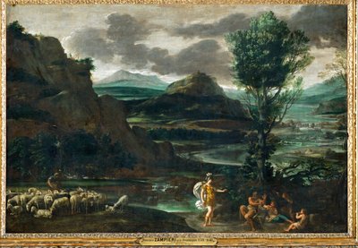 Herminia among the shepherds by Domenichino (1581-1641)
