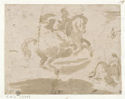 The Dragon Fight of Saint George by Domenico Beccafumi