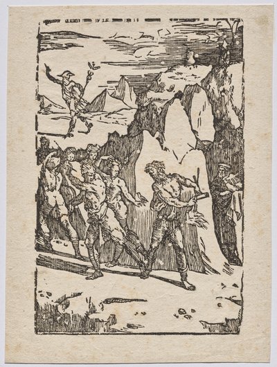 The Alchemical Properties of Metal: Mercury, Vulcan, and the Alchemist in the Cave by Domenico Beccafumi