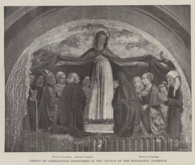 Fresco Discovered in the Church of the Ognissanti, Florence by Domenico Ghirlandaio