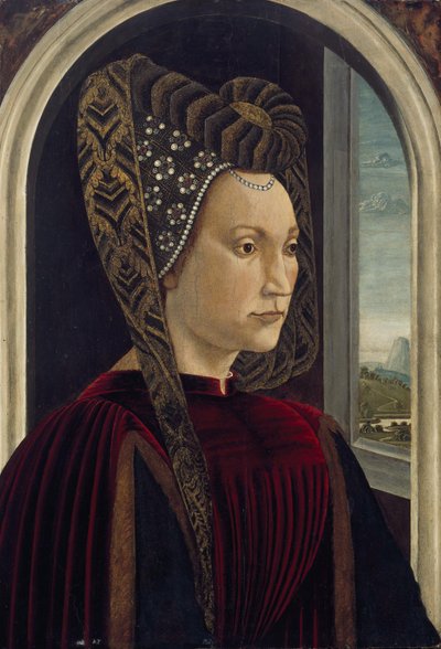 Presumed Portrait of Clarisa Orsini (1453-1488), Wife of Lorenzo the Magnificent by Domenico Ghirlandaio