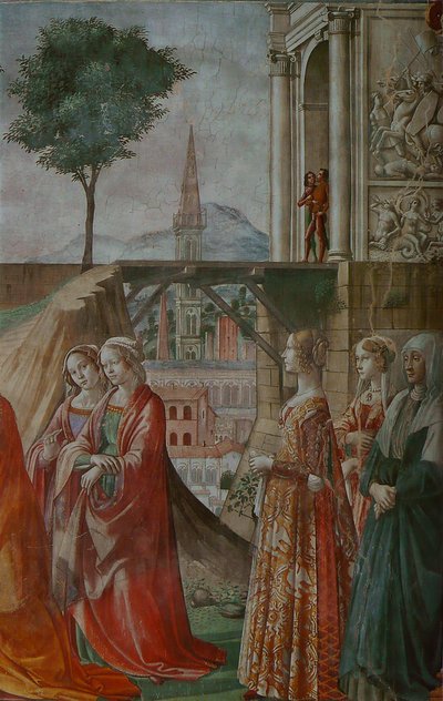 Visitation by Domenico Ghirlandaio