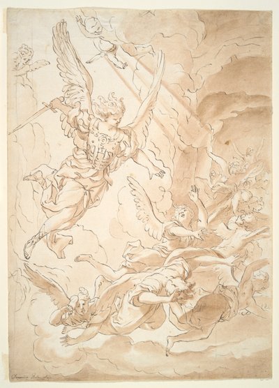 Fall of the Rebel Angels by Domenico Piola