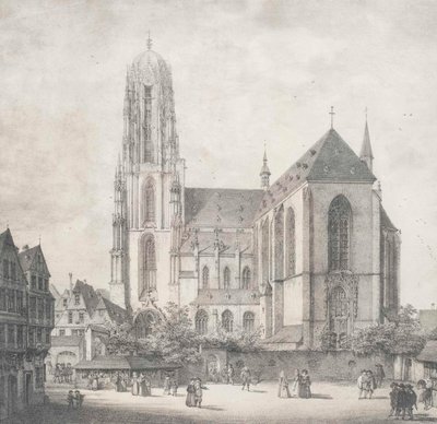 Frankfurt Cathedral, 1819 by Domenico Quaglio the Younger