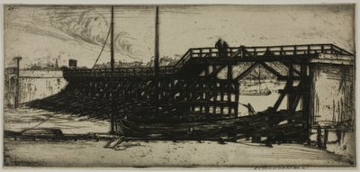 The Pier by Donald Shaw MacLaughlan