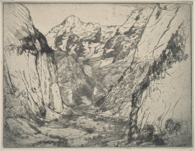 Lauterbrunnen by Donald Shaw MacLaughlan