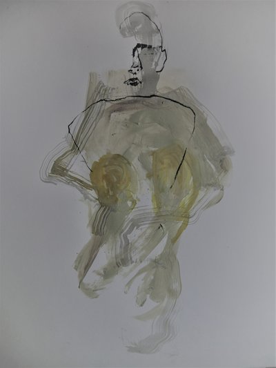 Abstract Nude Figure by Doris Schmitz