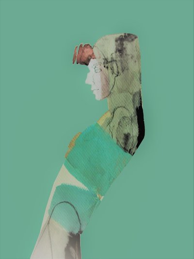 Abstract Woman Profile by Doris Schmitz
