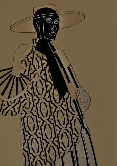 Art Deco Fashion Woman by Doris Schmitz