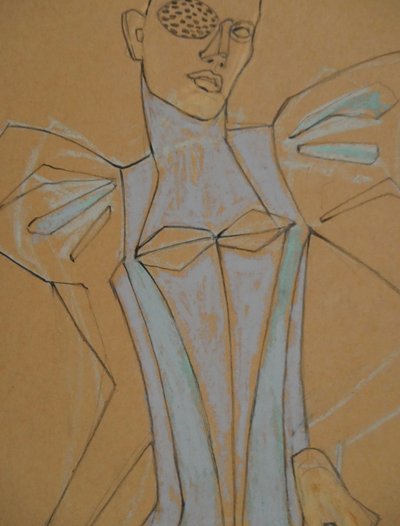Avantgarde Fashion Figure by Doris Schmitz