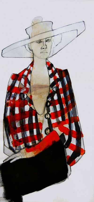 Bold Plaid Fashion by Doris Schmitz