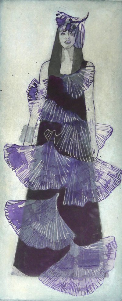 Dramatic Purple Dress by Doris Schmitz