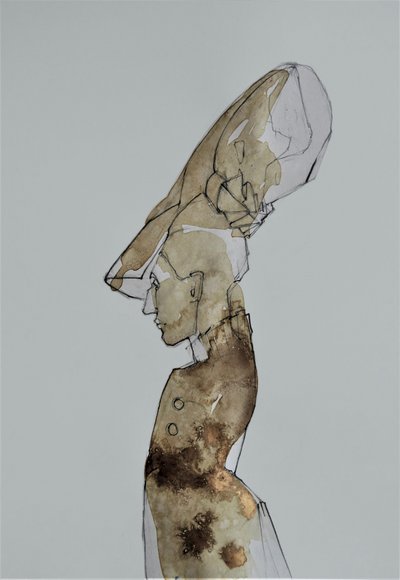 Elegant Woman Profile by Doris Schmitz