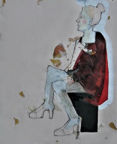 Elegant Woman Profile by Doris Schmitz