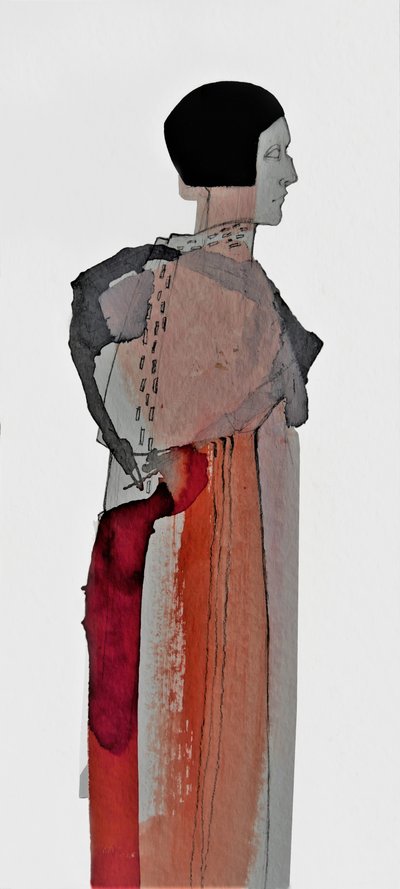Elegant Woman Profile by Doris Schmitz