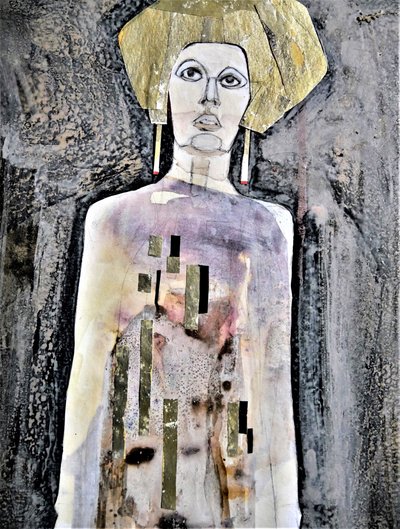 Enigmatic Golden Figure by Doris Schmitz