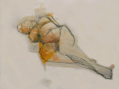 Expressive Nude Sketch by Doris Schmitz