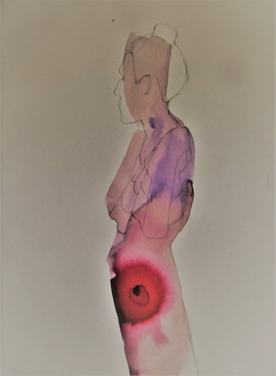 Feminine Form Red by Doris Schmitz