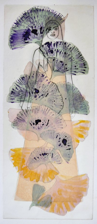 Ginkgo Leaf Figure by Doris Schmitz