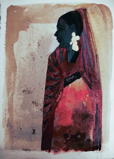 Graceful Woman Profile by Doris Schmitz