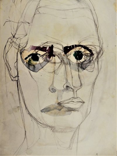 Intense Gaze Portrait by Doris Schmitz