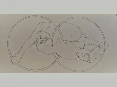 Intertwined Human Forms by Doris Schmitz