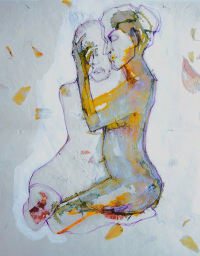 Intimate Golden Embrace by Doris Schmitz
