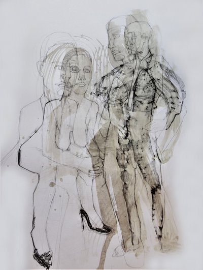 Layered Human Figures by Doris Schmitz