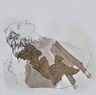 Ornate Female Profile by Doris Schmitz