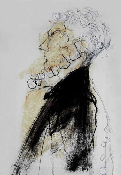 Pensive Gentleman Profile by Doris Schmitz