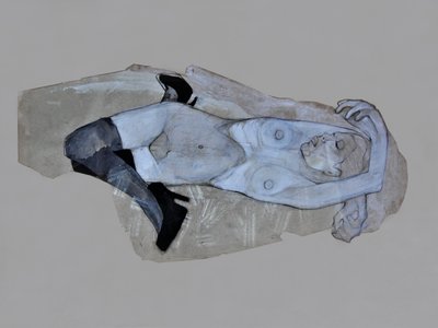 Reclining Nude Heels by Doris Schmitz