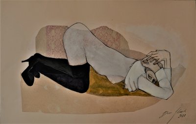 Reclining Woman by Doris Schmitz
