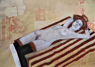 Sensual Reclining Nude by Doris Schmitz