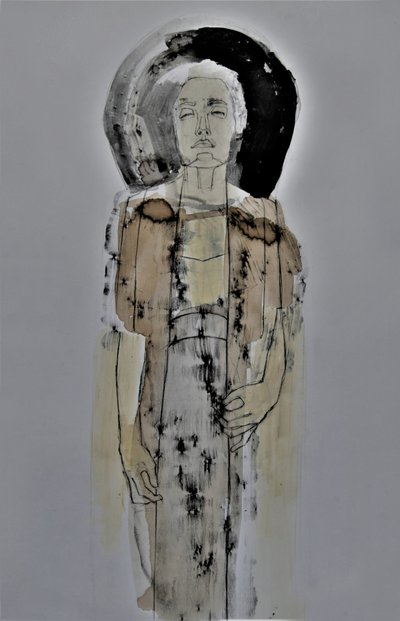 Serene Abstract Figure by Doris Schmitz