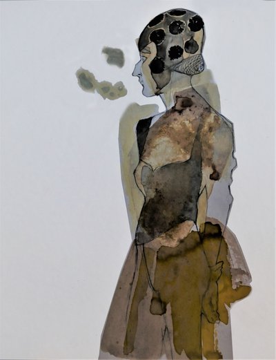 Serene Abstract Profile by Doris Schmitz
