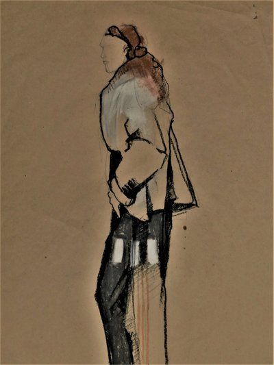 Standing Woman Sketch by Doris Schmitz