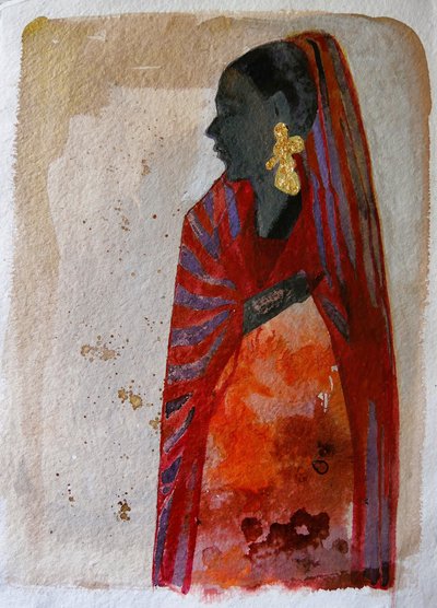 Vibrant Woman Profile by Doris Schmitz