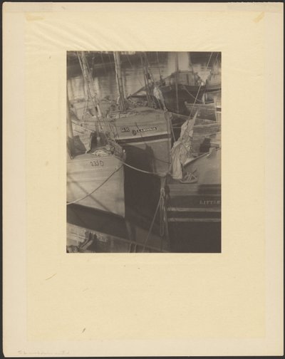 Harbor, Crowded with Sail-Masted Fishing Vessels by Doris Ulmann
