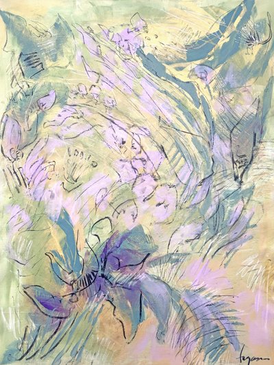 Soft Lavender Blooms by Dorothy Fagan