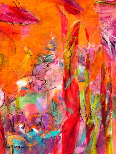 Vibrant Abstract Energy by Dorothy Fagan