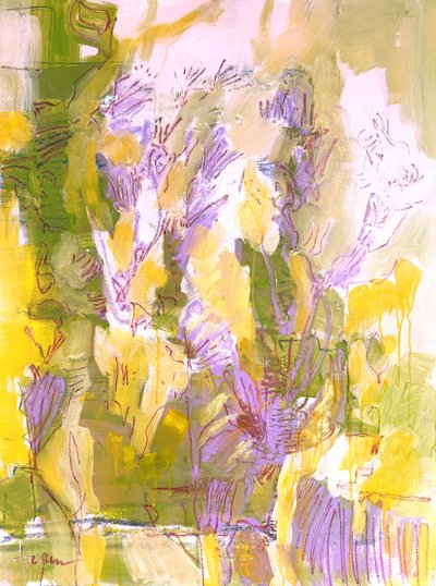 Vibrant Abstract Garden by Dorothy Fagan