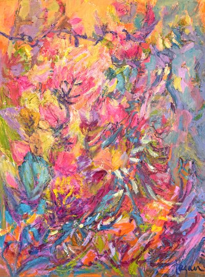 Vibrant Floral Impression by Dorothy Fagan