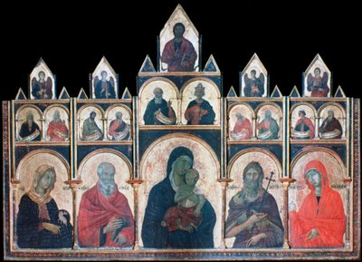 The Holy Virgin with the Christ Child and Saints, c1278-1318 by Duccio di Buoninsegna