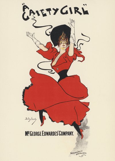 Poster for A Gaiety Girl by Dudley Hardy