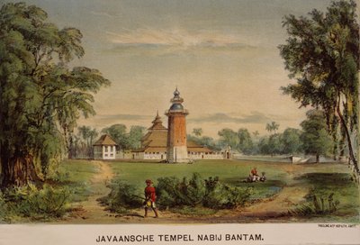 Banten Mosque, Java, Indonesia by Dutch School