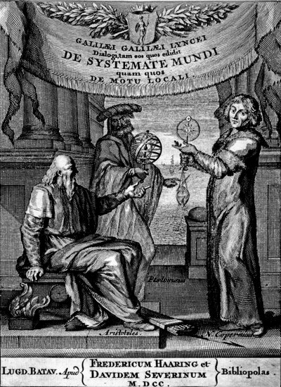 Frontispiece of Dialogus De Systemate Mundi by Galileo (Edition Published in 1641) by Dutch School